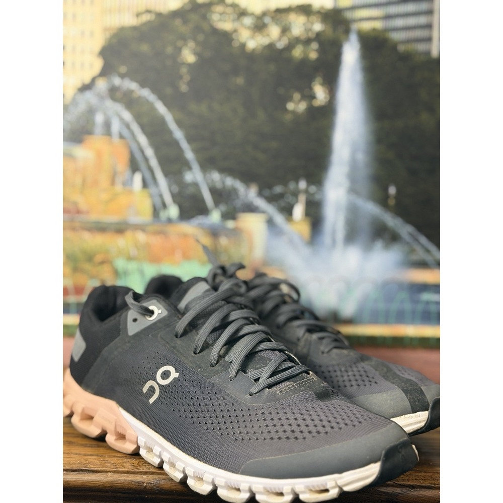 ON CLOUD Running Cloudflow Rock Rose Womens Athletic Walk Sneaker Grey Pink 8.5